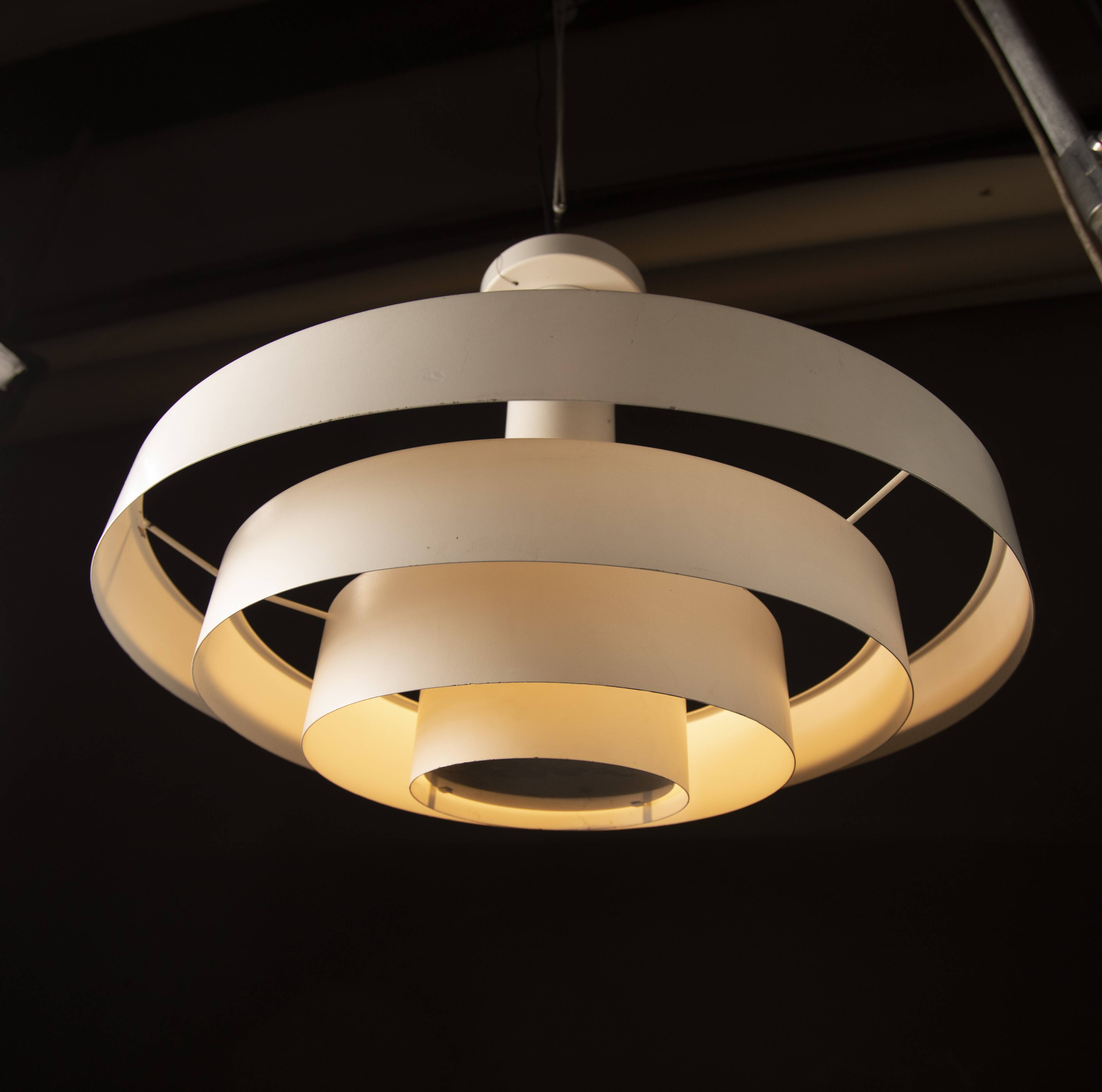 70s metal ceiling light