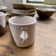 Anthropomorphic ceramic teapot, cups and bowl set