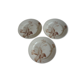 3 assiettes Luneville modele primevere