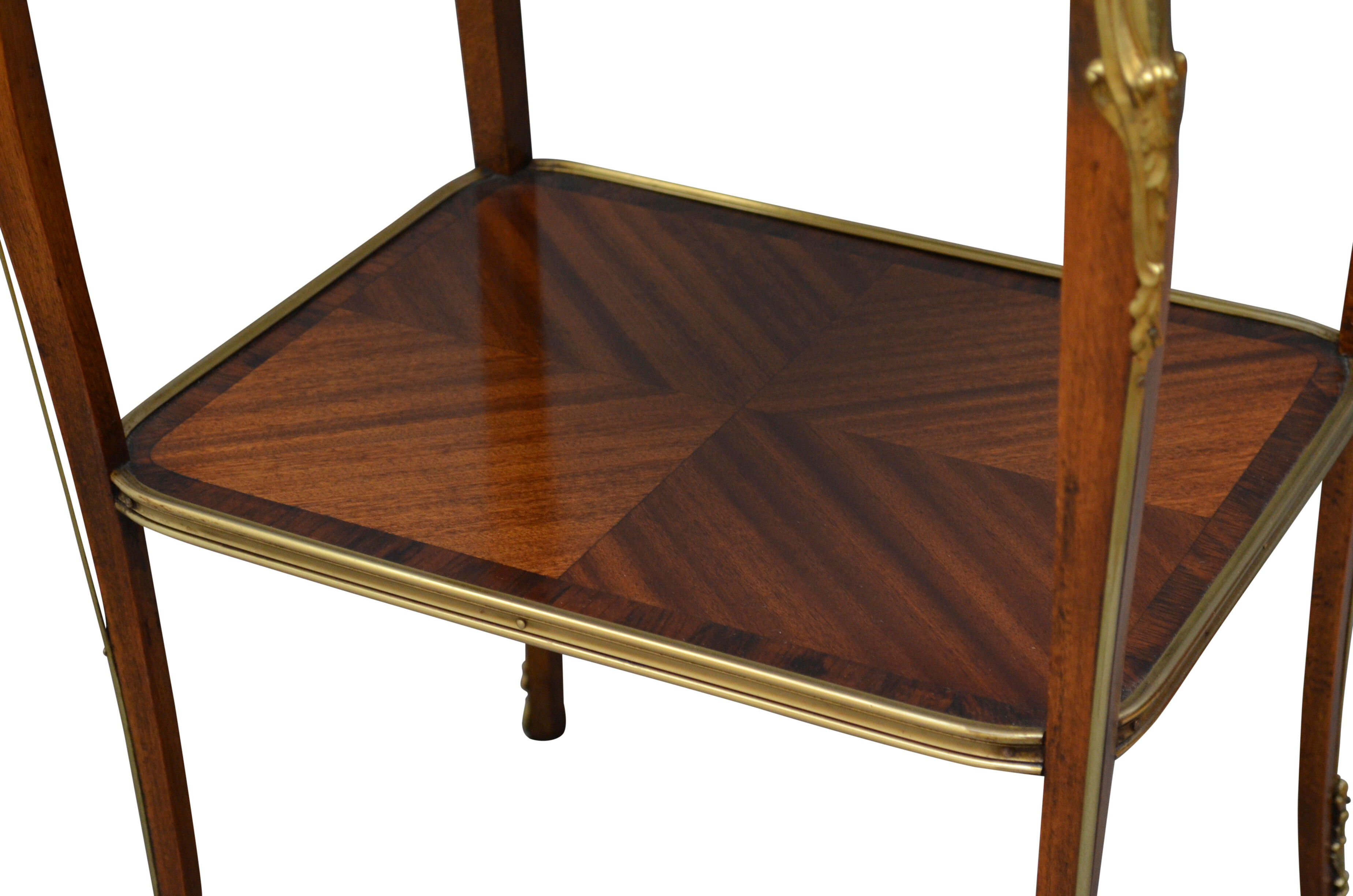 Mahogany and rosewood table
