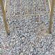 Coffee table from the 60s top glass base metal gilded