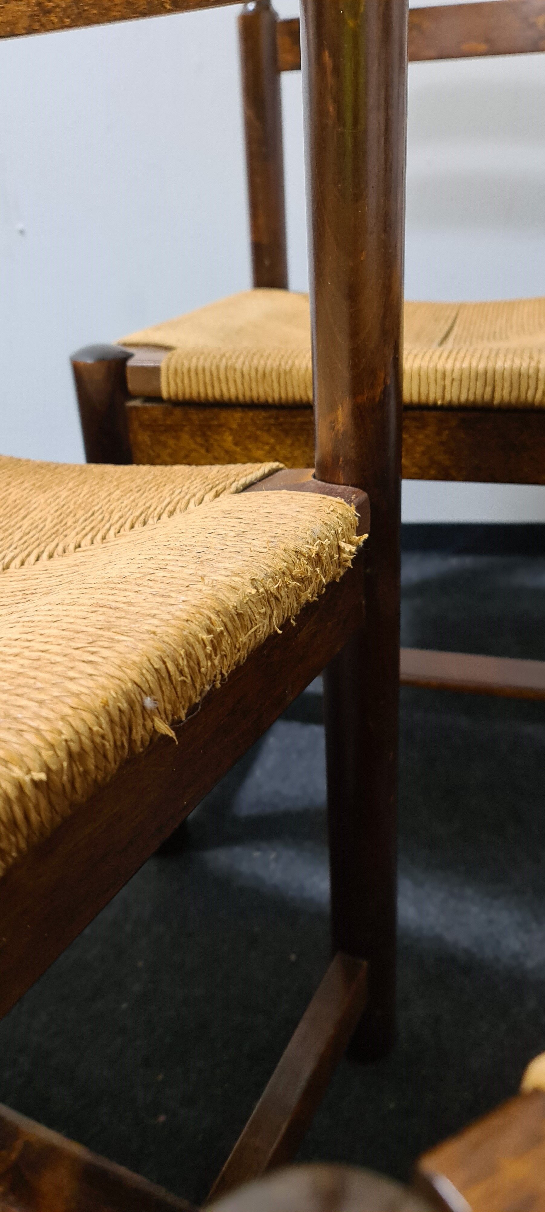 Set of 5 vintage dining chairs by Asko Finland