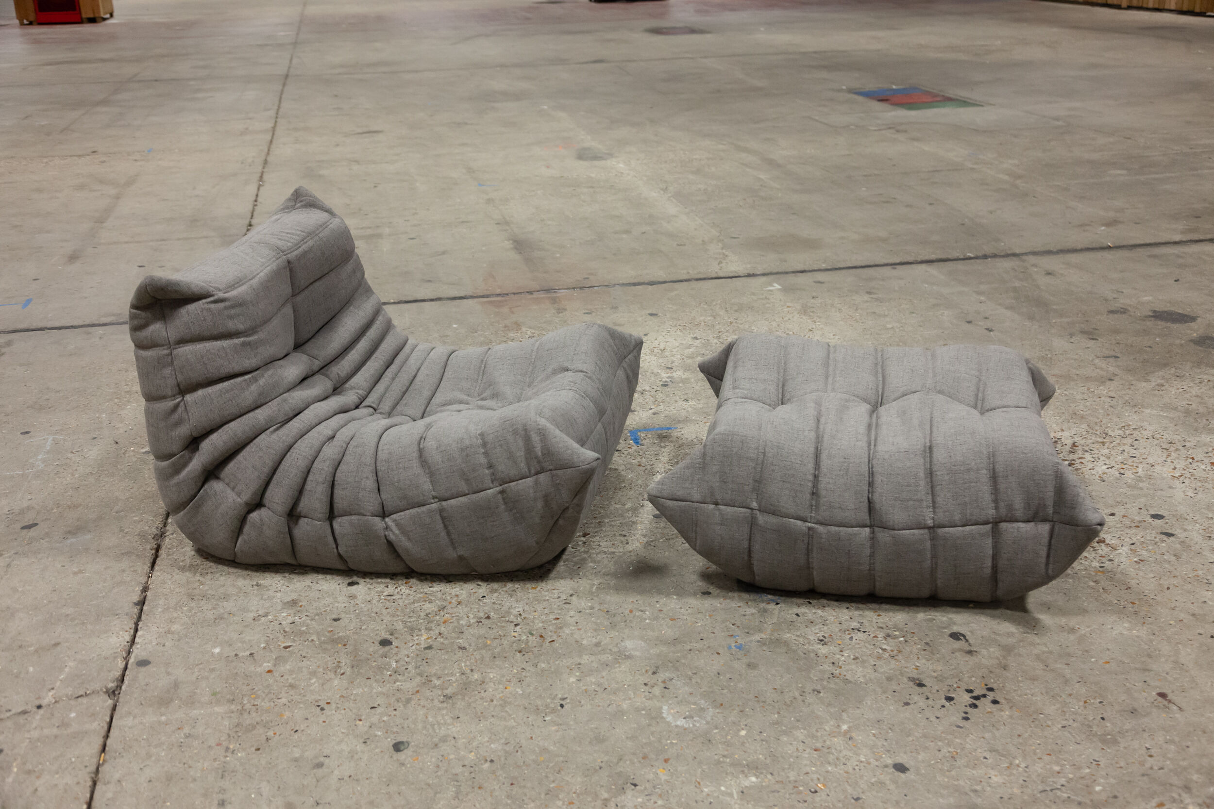 Amchair and ottoman "Togo" model designed by Michel Ducaroy 1973