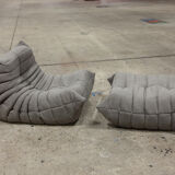 Amchair and ottoman "Togo" model designed by Michel Ducaroy 1973
