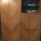 Secrétaire armoire bois en chevrons