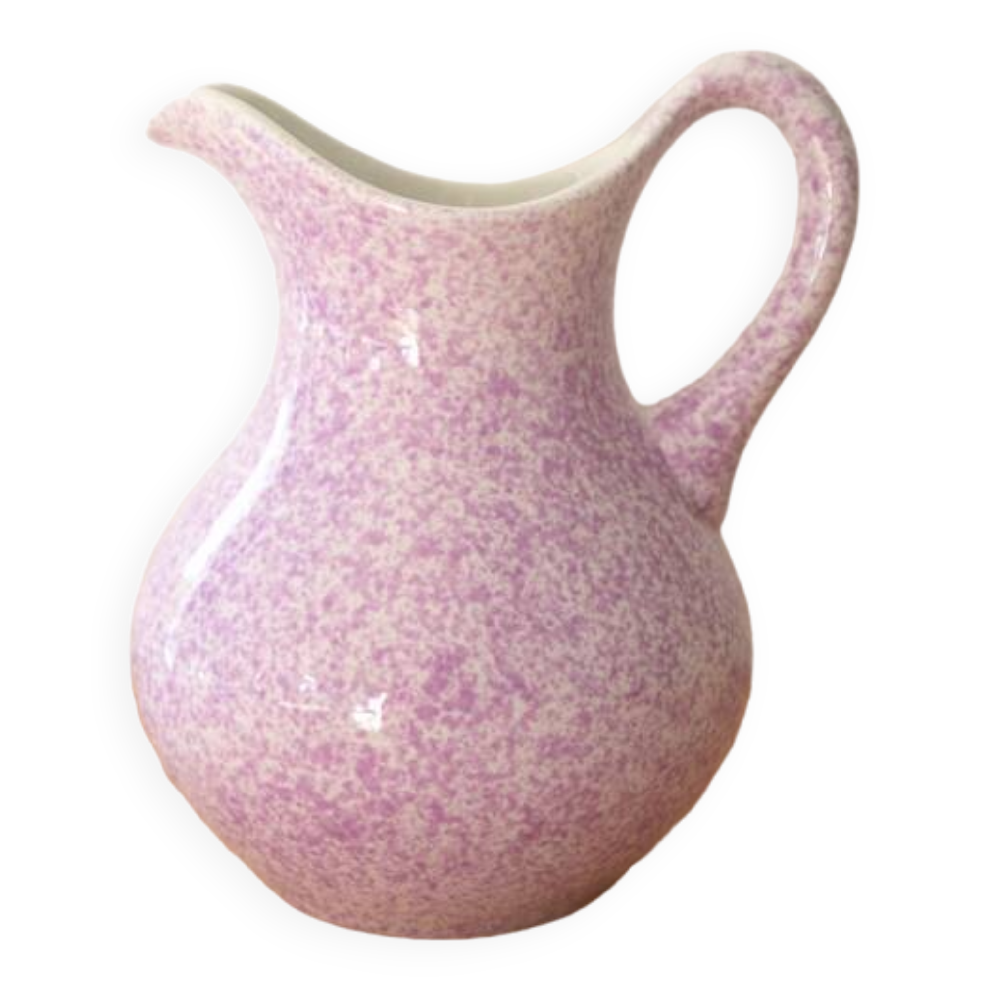 Gien speckled pink carafe