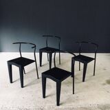 Postmodern Dr. Glob Dining Chairs by Philippe Starck for Kartell, Italy, 1980s, Set of 4