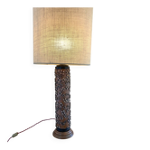 Printing roll lamp, Wood and Brass, Late 19th century