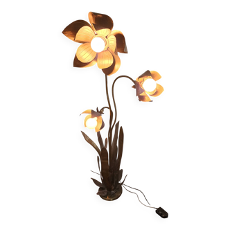 Vintage Hollywood Regency Flower Floor Lamp 1960