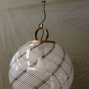 Lustre boule en verre Murano époque 70's