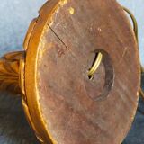 Lamp foot turned carved antique patina