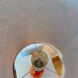 High vintage table lamp - 1970s - by Hustadt Leuchten - restored with a new shade