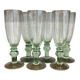 Bubbled glass flutes Montauroux