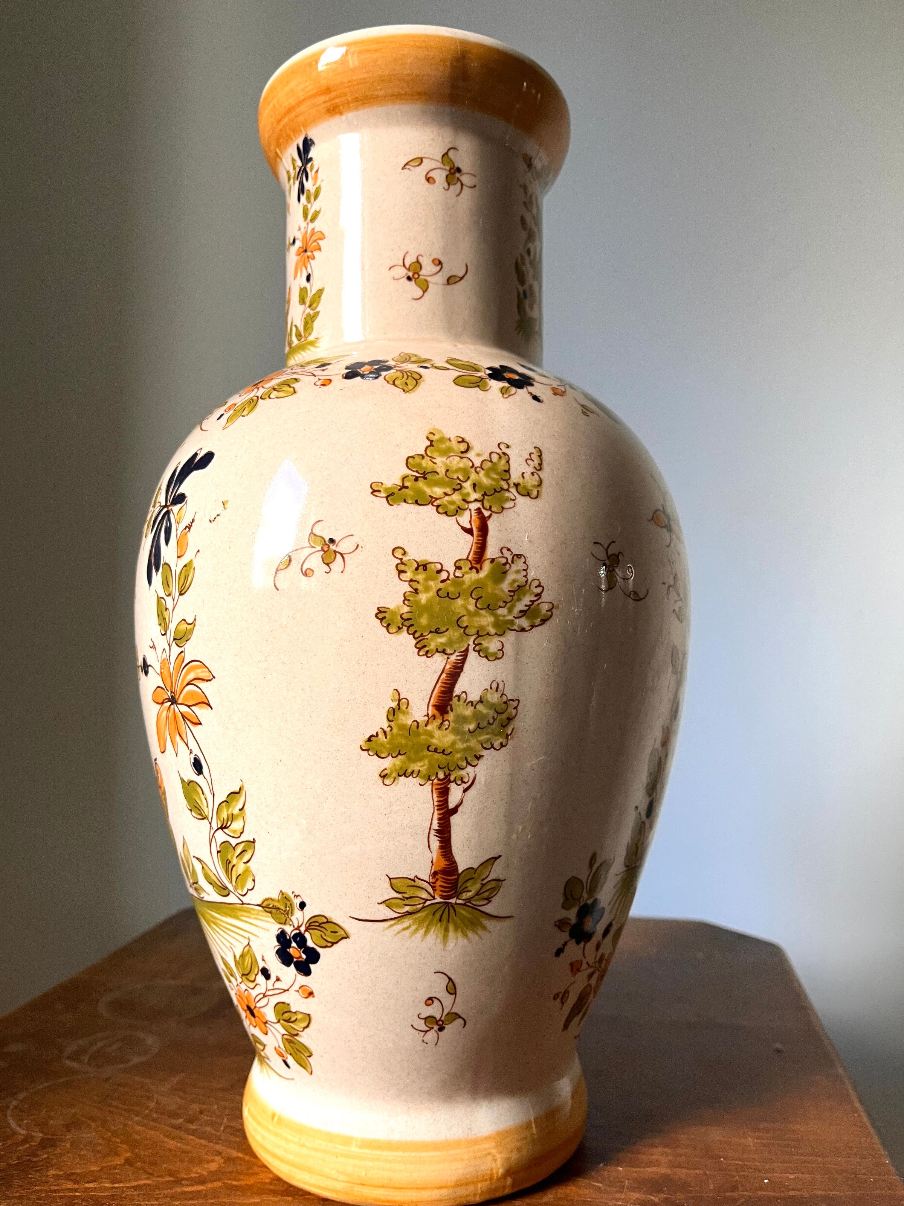 Moustiers Ceramic Vase