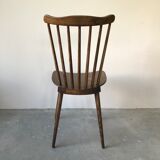 Suite of 6 chairs bistro Menuet by Baumann, circa 1970.
