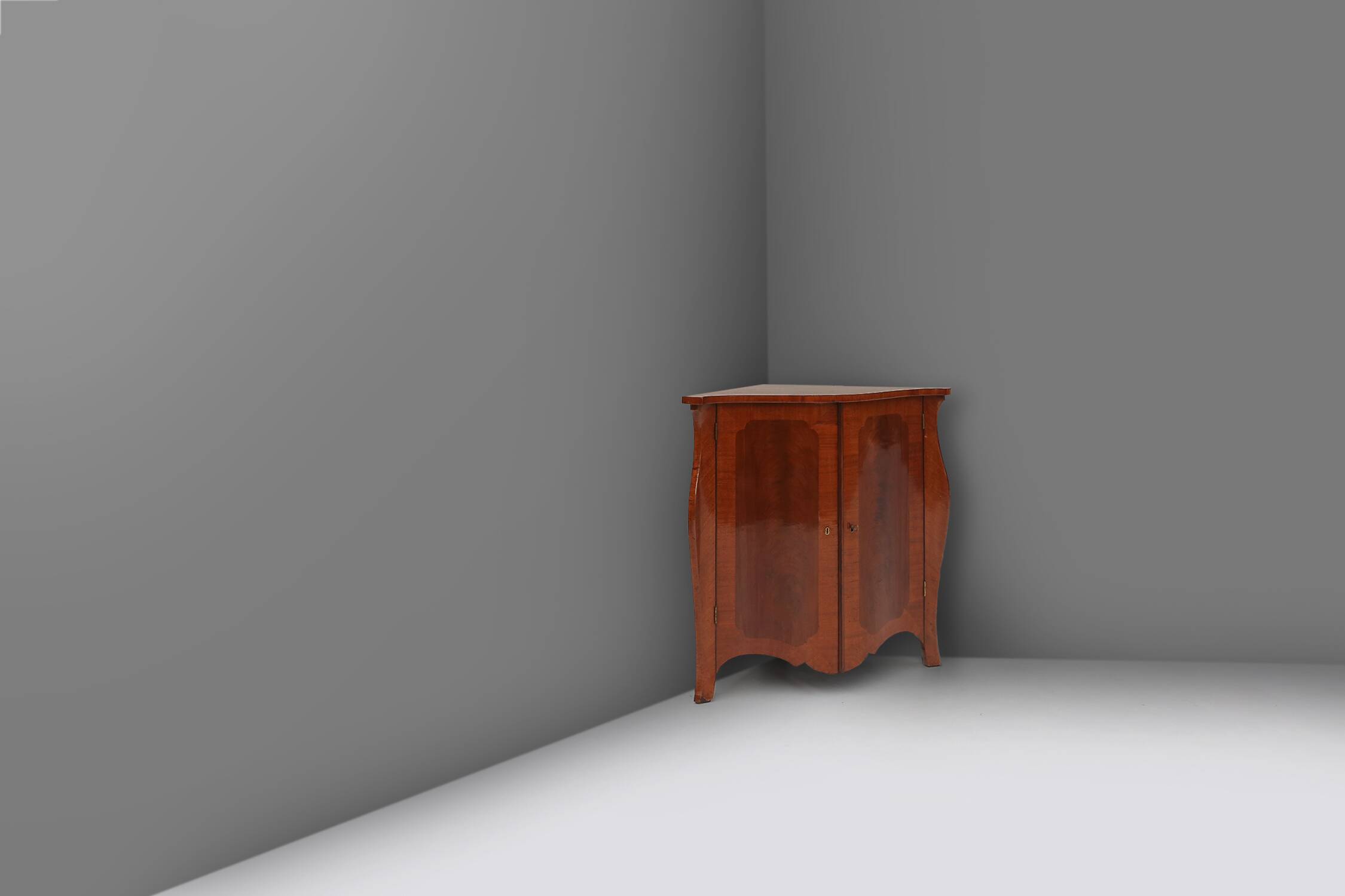 19th century English corner cabinet