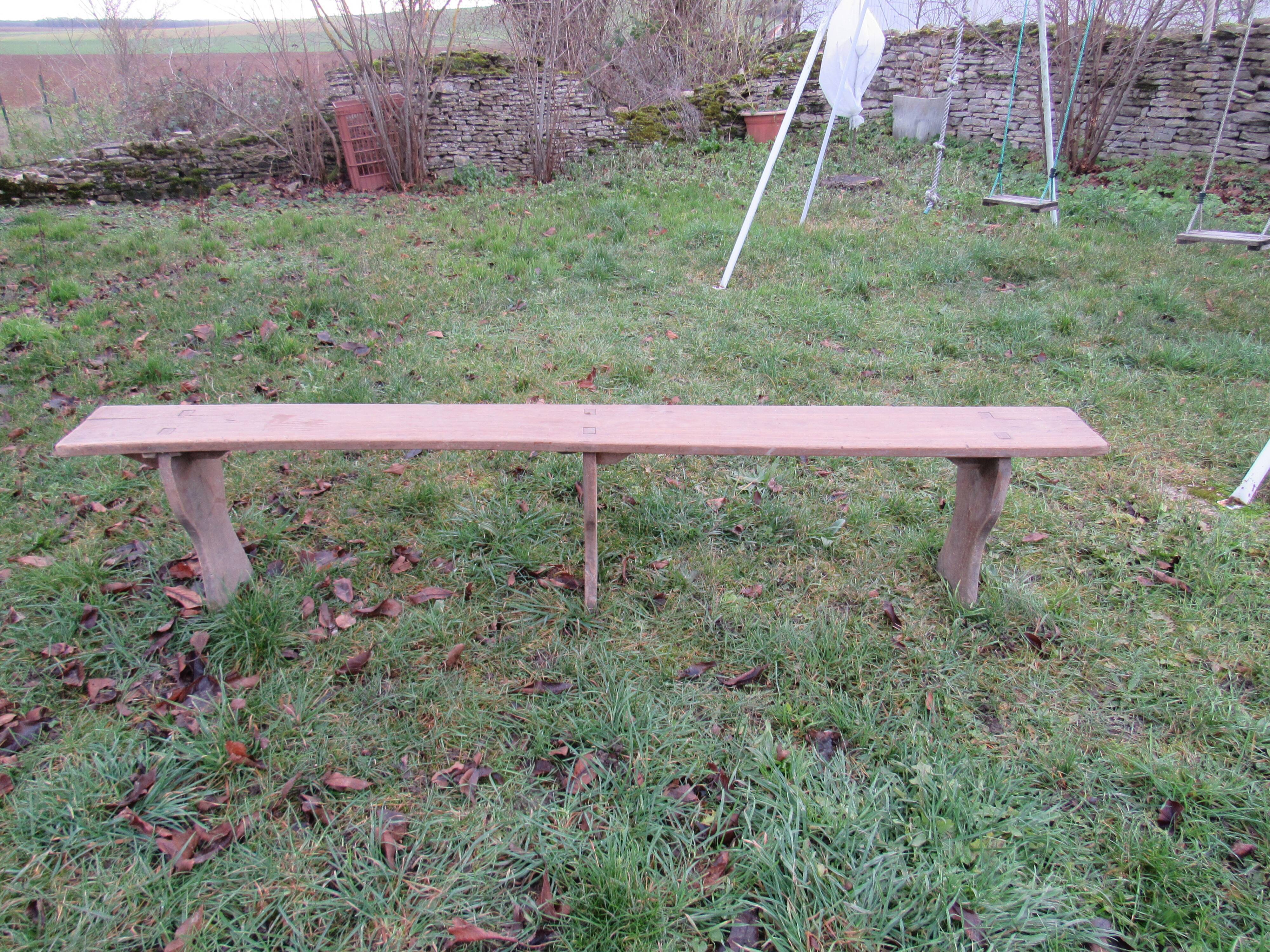Wooden bench