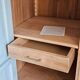 Art Deco wardrobe in patinated solid oak | Amandine