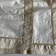 Pair of woven raw linen canvas pillowcases