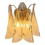 Amber Rondini Murano Glass Gold Wall Sconces by Simoeng, Set of 2