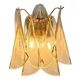 Amber Rondini Murano Glass Gold Wall Sconces by Simoeng, Set of 2