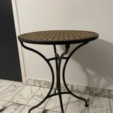 Rattan side table