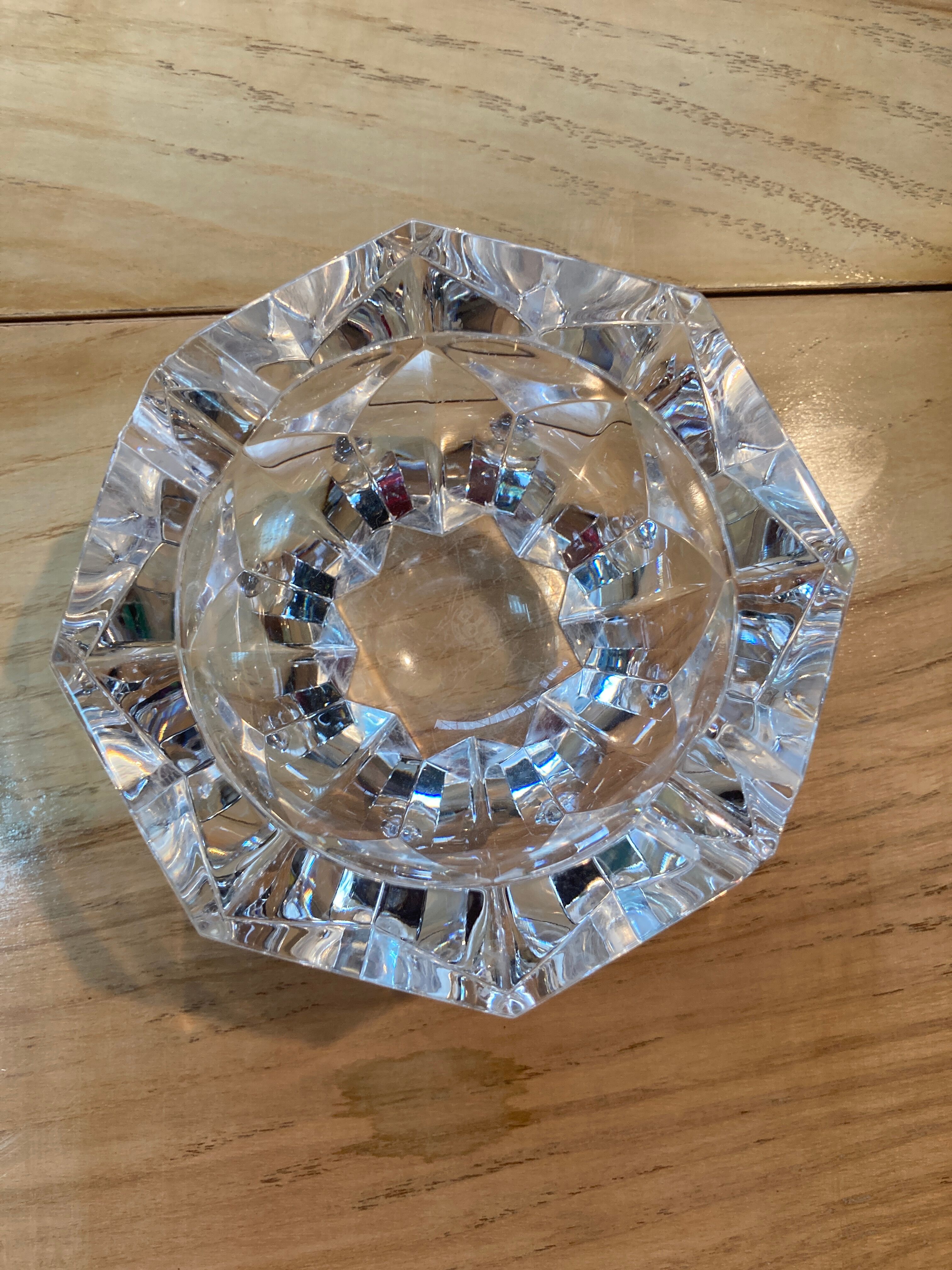 Baccarat crystal ashtray