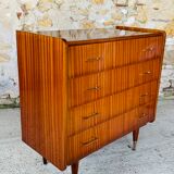 Vintage chest of drawers with 4 drawers by Capelle, circa 60's