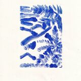 Monoprint in Blue
