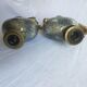 Pair of French 70s lamps Philippe Barbier style