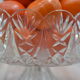 Crystal fruit cup with rounded edges