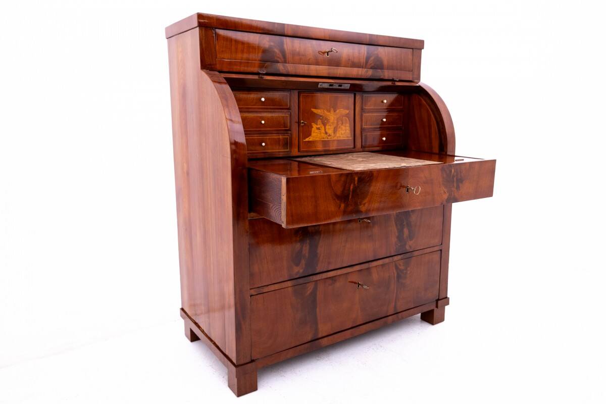 Mahogany secretary, Northern Europe, late 19th century.