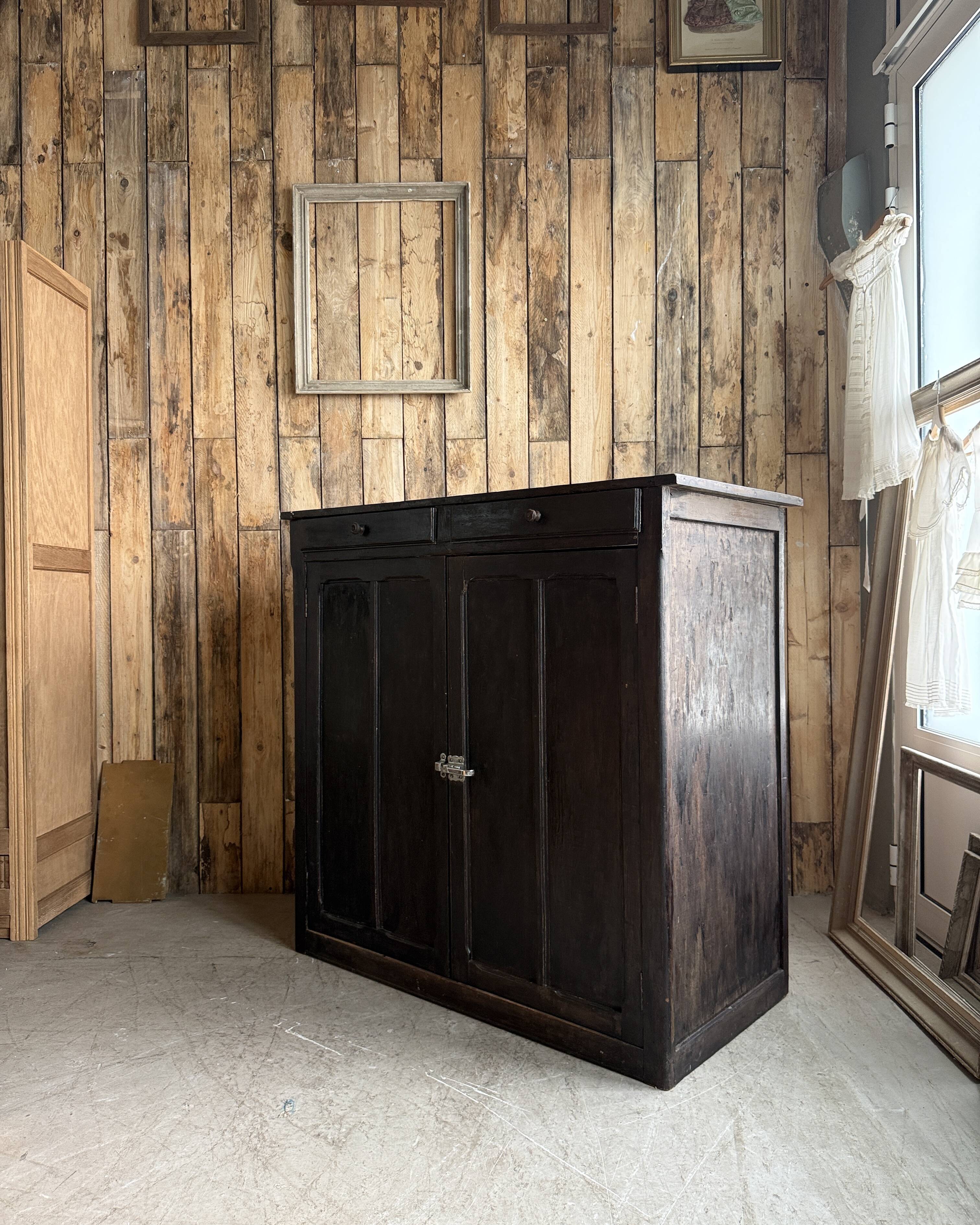 Black patina grand Parisian buffet (restored)