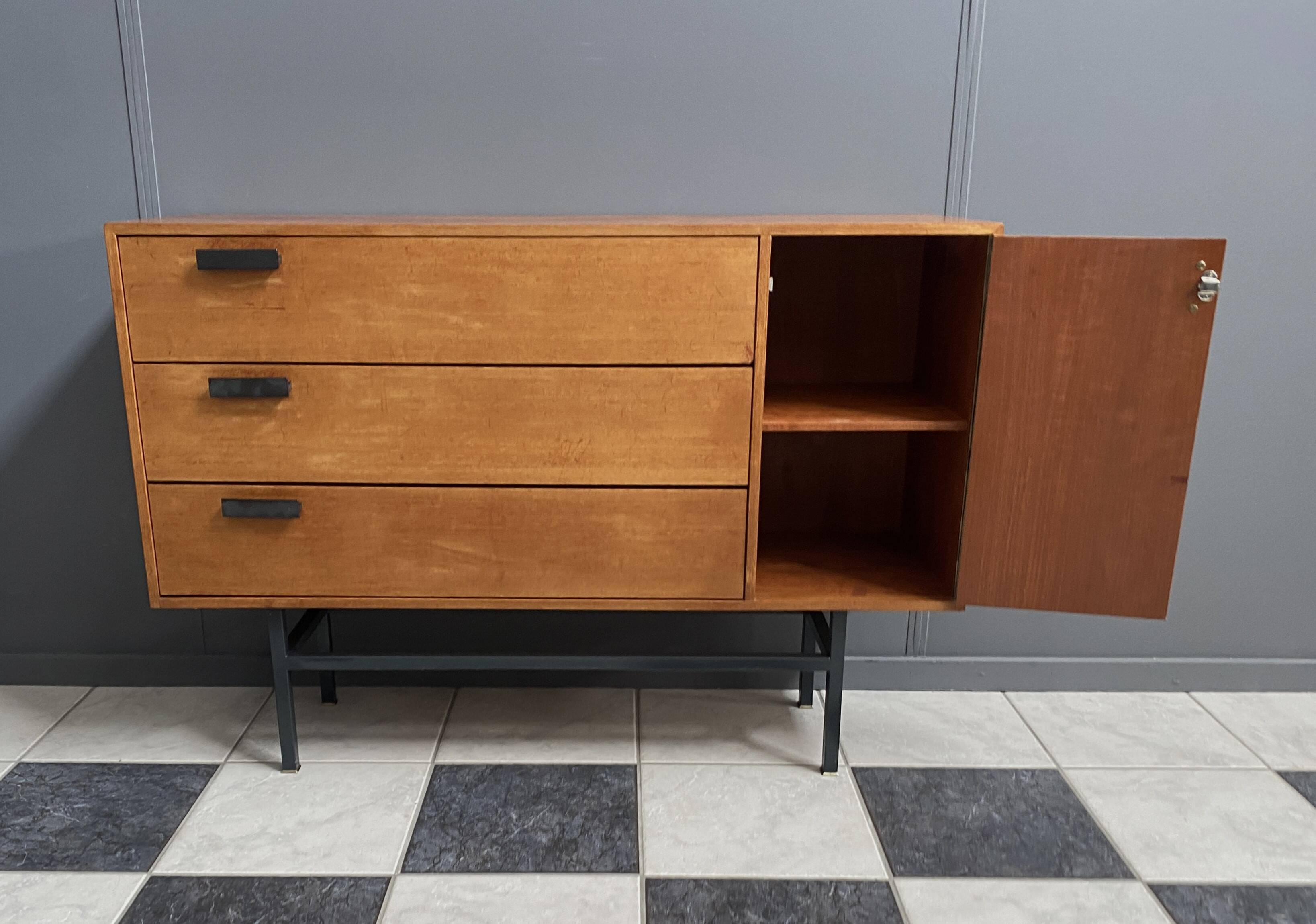 Cabinet en bois de rangement pour chaussures des années 1970