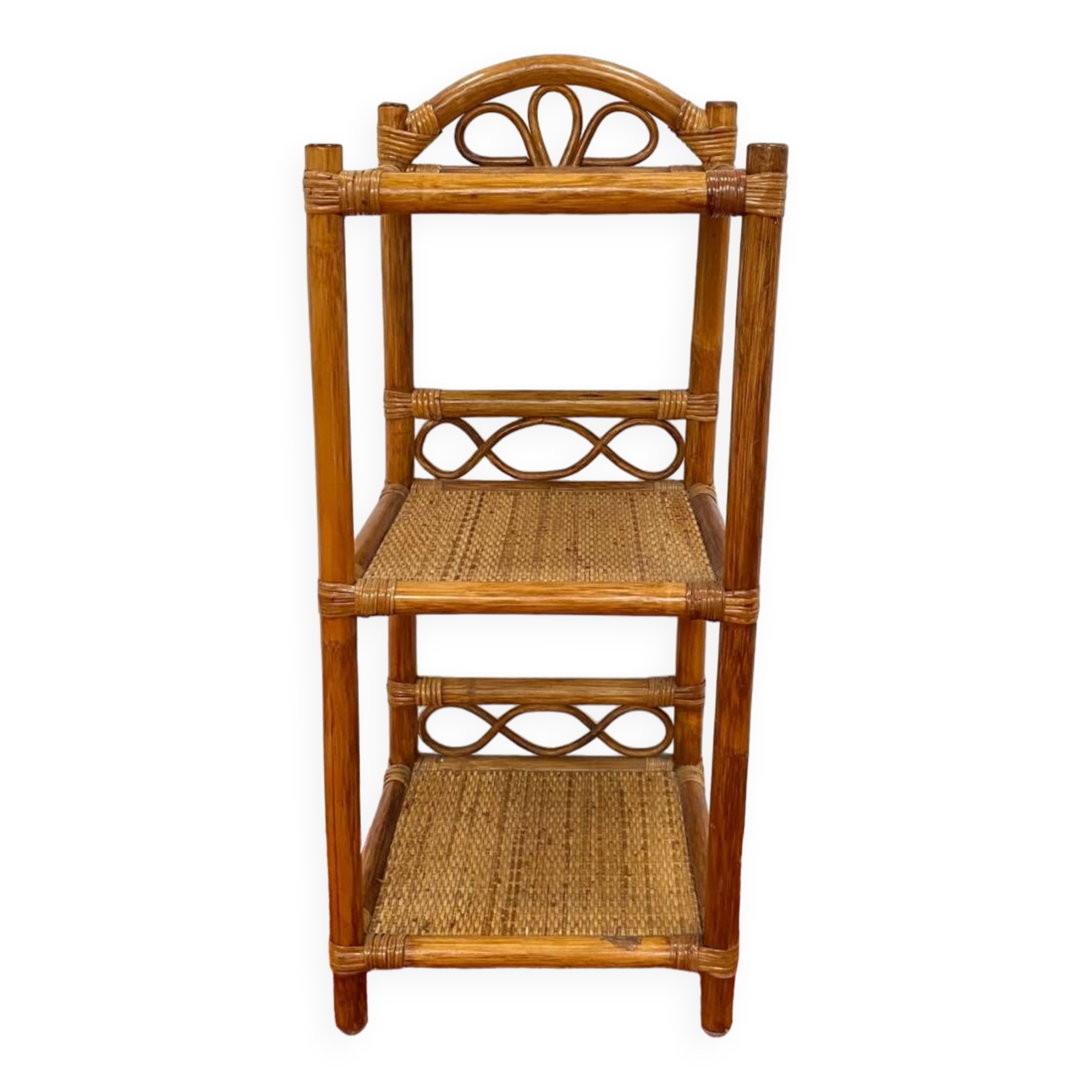 Bedside / Occasional furniture / Rattan and bamboo shelf