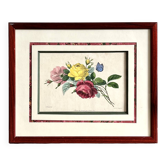 Pink flower frame