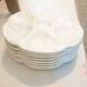 Set of 8 Gien oyster plates