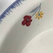 Mary Lou Digoin hollow dish blue edge diameter 25