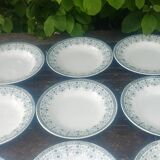 Set of twelve deep ironstone plates, Marceau model