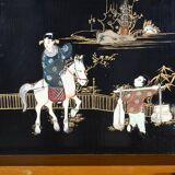 Asian Liquor Cabinet in Lacquered Wood, China – 1950