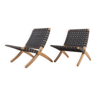 Set of Danish Cuba chairs designed by Morten Gøttler for Poul Jeppesen, 199