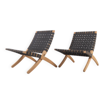 Ensemble de chaises Cuba danoises conçues par Morten Gøttler pour Poul Jeppesen, 199