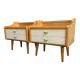 Set of 2 1960s bedside tables
