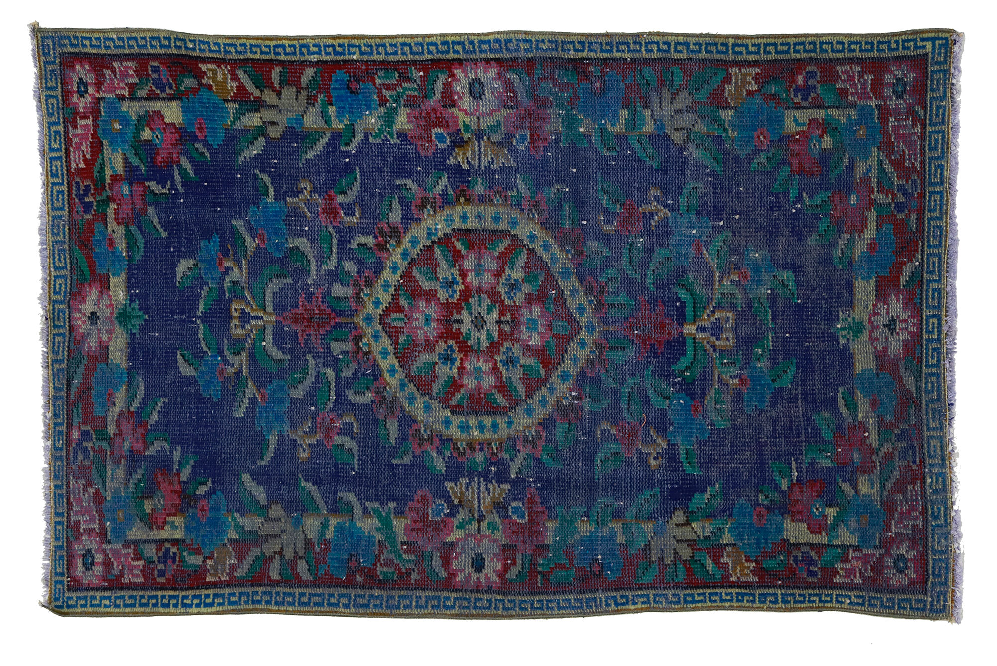 Anatolian handmade vintage rug 153 cm x 104 cm
