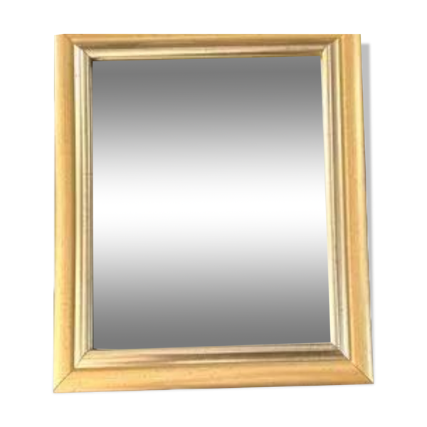 Miroir en bois, lisse et doré — Beyit