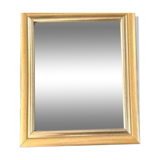 Wooden mirror, smooth and gilded