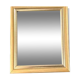 Wooden mirror, smooth and gilded