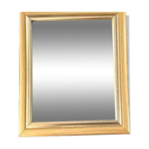 Miroir en bois, lisse et doré
