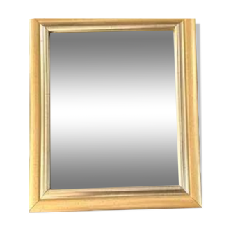 Wooden mirror, smooth and gilded