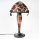 Muller Frères, Lunéville, Lampe « Anémones »  en verre., circa 1920